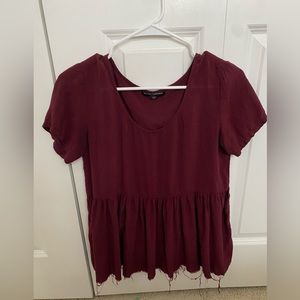 Red brandy Melville shirt